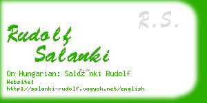 rudolf salanki business card